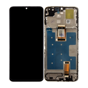 Honor X6a WDY-LX1 - LCD zaslon + steklo na dotik + okvir (Midnight Black) TFT