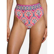 love & roses Bikini hlačke  modra / jelka / losos / bela