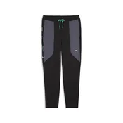 PUMA FLEX STRETCH Woven Training Pants Men, Sport, Black/Vibrant Green, XS