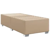 Vidaxl Posteljni okvir kapučino 90x200 cm umetno usnje