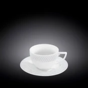 Set 6 Skodelic in Podstavkov za Čaj Julia, Porcelan, 240ml