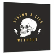 shumee STEKLENA PLOŠČA ZA KUHINJO 60x65 Skull