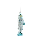 Steklen okrasek za jelko 5 cm Sardine – Sass & Belle
