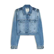 Bershka Prehodna jakna moder denim