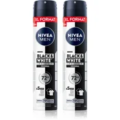 NIVEA MEN Black & White Invisible Original antiperspirant v pršilu ugodno pakiranje