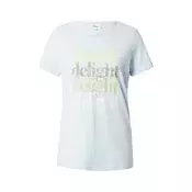 s.Oliver Majica  svetlo modra / limonino-rumena / kaki / bela