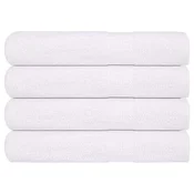 Vidaxl Brisače FROGN 4 kosi bele 100x200 cm 360 g/m2