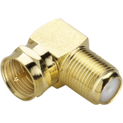 renkforce SAT-kotni adapter (pozlačen) [F-vtič v F-vtičnica] renkforce