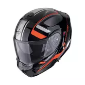 Modularna flip up kaciga Scorpion EXO-930 EVO Ardens, crna/crvena