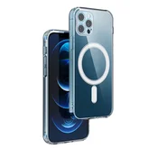 Silikonski ovitek ANTISHOCK MagSafe za iPhone 17, 17 Pro, 17 Air, 17 Pro Max - prozoren