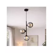 Brilagi - Luster na sajli 3xE27/60W/230V crna/zadimljena siva