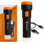 Vergionic LED svetilka z Li-ionsko baterijo 300 mAh miniUSB 2xLED