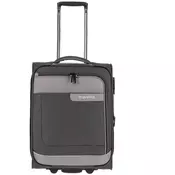shumee Kovček za v kabino velikosti S 55 cm TRAVELITE VIA 2 kolesi sivo-črn