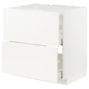 METOD/MAXIMERA Podstav omr za k pl/vgr napa+predal, bela/Veddinge bela, 80x60 cm