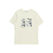 Calvin Klein Jeans Majica Serenity, golublje plava / tamo siva / bijela