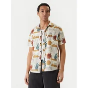 RVCA Srajca Anytime AVYWT00489 Écru Regular Fit
