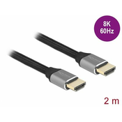 DELOCK Delock kabel HDMI 8K 60Hz Ultra HD 2m sivo/črn 83996, (21028149)