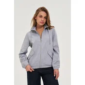 Marisse WOMENS SWEATSHIRT Z-BL-4811 L.GREY MEL