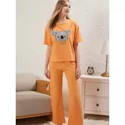 Trendyol Milla Ženski set pidžame Thmss23Pt00134, Narandžasti