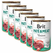 Konzerva Brit Paté & Meat Venison 6x400 g