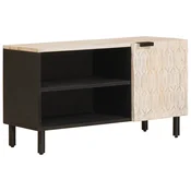 TV ormar Finš bijelog pranja 80 x 33 x 46 cm Cvrsto drvo manga