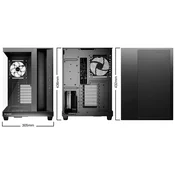 BE QUIET! Light Base 500 LX (BGW85) midi-ATX RGB okno črno ohišje