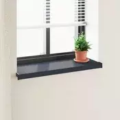 vidaXL Okenski nadstrešek Antracit z lesnim vzorcem 100 x 30 x 4,5 cm