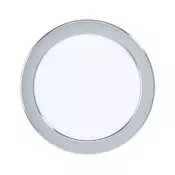 Eglo Fueva 5 ugradbena led, 10,5w, 1350lm, prom 166, ip44, bijela/krom/plastika