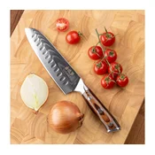 Gudaro - Kuhinjski nož SANTOKU 17,5 cm damaskno jeklo