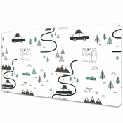 Decormat Podloga za pisalno mizo Motiv potovanja 90x45 cm