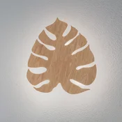 TK Lighting Stenska svetilka Folah, svetlo leseno, 40 x 35 cm, v obliki lista - Dnevna soba/jedilnica