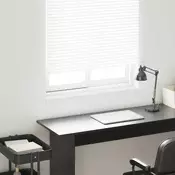 vidaXL Okenski nadstrešek Bela 60 x 10 x 4,5 cm PVC