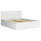 Postelja Tetrix B - 140x200 cm - bela sijaj