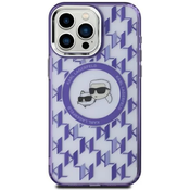 Karl Lagerfeld KLHMP15SHMCKMHU iPhone 15 6.1 purple IML Monogram KarlChoupette Head MagSafe (KLHMP15SHMCKMHU)