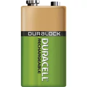 Duracell 9 V blok NiMH akumulatorska baterija Duracell, 170 mAh, 8,4V, HR6F22, HR9V, HR22, 6LR61
