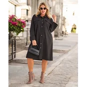 Resti Womens fabric dress with buttons PLUS SIZE