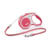 FLEXI Povodac za pse Comfort Cord, Do 12 kg, S, 8m, Crveni