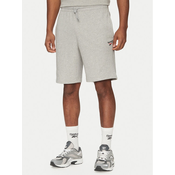 Reebok Športne kratke hlače 100221793 Siva Regular Fit