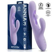 InToYou Annia G-Spot Wiggling Rabbit Vibrator 3 Motors Purple