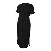Vero Moda Maternity Dolga srajca VICA črna