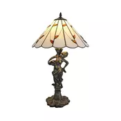 Brilagi - Tiffany vitražna stona lampa FOLIA 1xE27/60W/230V