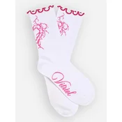 Vitriol Barbed Heart Lettuce Edge Socks white