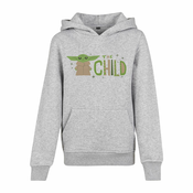 Kids Mandalorian The Child Hoody heather gray