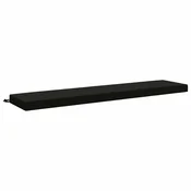 Vidaxl Blazina za klop SOEST 100% poliester Črna 170 x 40 x 8 cm
