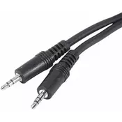 FAST ASIA Kabl audio 3.5mm M/M 1.2m crni
