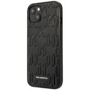 Karl Lagerfeld Etui Karl Lagerfeld Monogram Plaque za iPhone 13 mini - črne