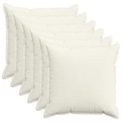 vidaXL Prevleka za blazino 6 kos HOUTEN Krem 80 x 80 cm korduroy