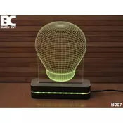 3D lampa Sijalica, zelena