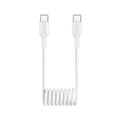 shumee USB-C spiralni kabel 25W 1m - bel