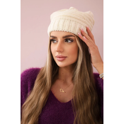 Womens cap Łucja K337 ecru